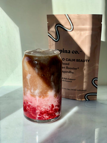 Raspberry Cacao “Boba” Tea Latte