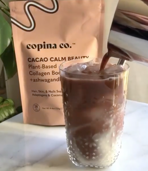 vegan cacao collagen booster drink 