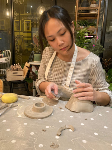 slab building pottery course