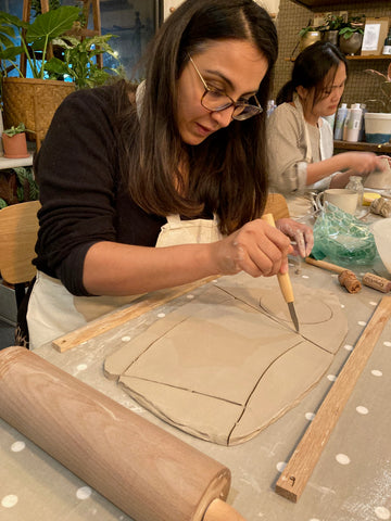our hand building pottery course