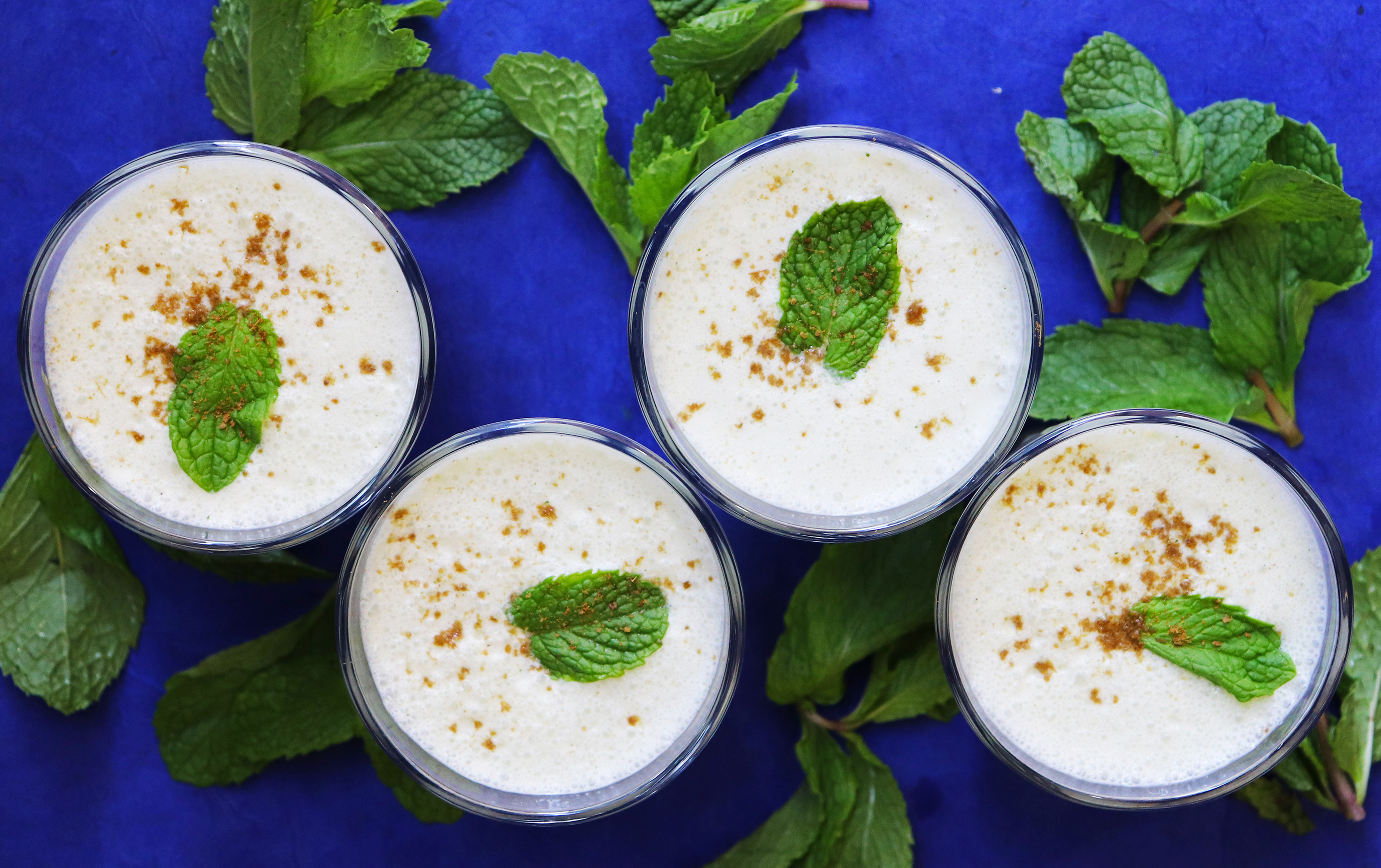 Mint Lassi - Smell the Mint Leaves