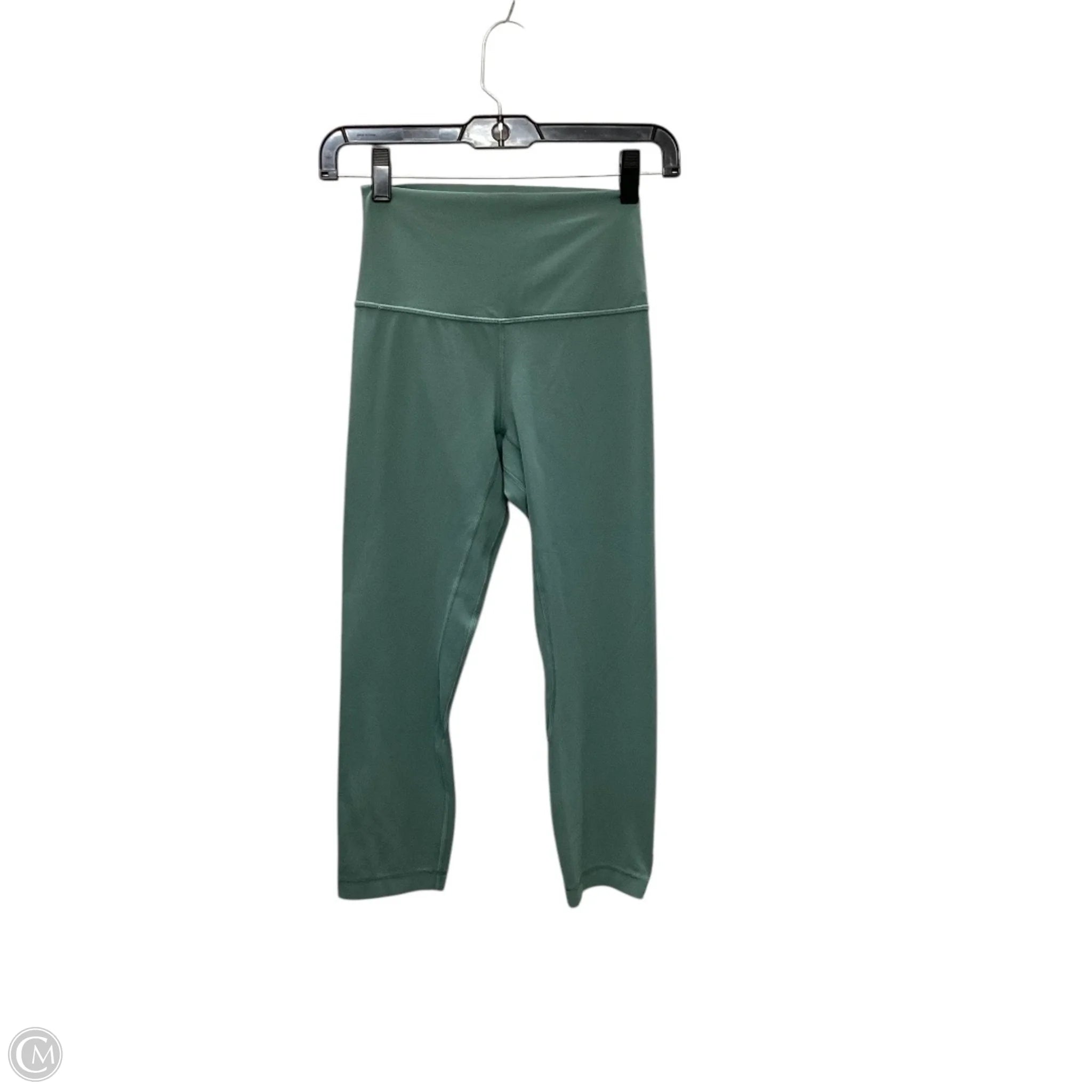 Athletic Leggings Capris By Lululemon In Green, Size: 4