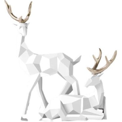 Statue Origami Grand Cerf Univers Statue