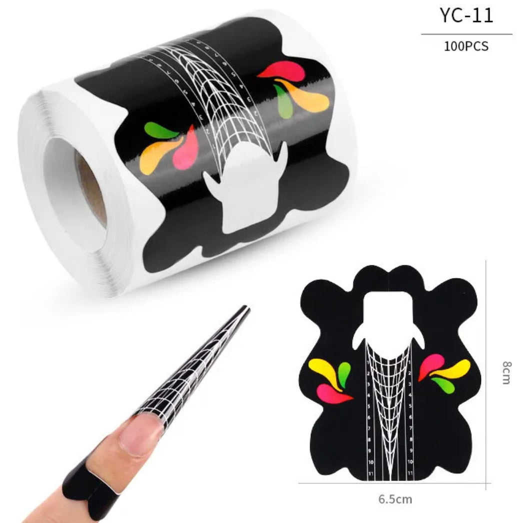 Nail Forms 100pcs BACK IN STOCK BY JUNE 21 - Kreativ Nail Supply
