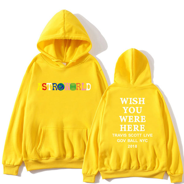 yellow astroworld hoodie