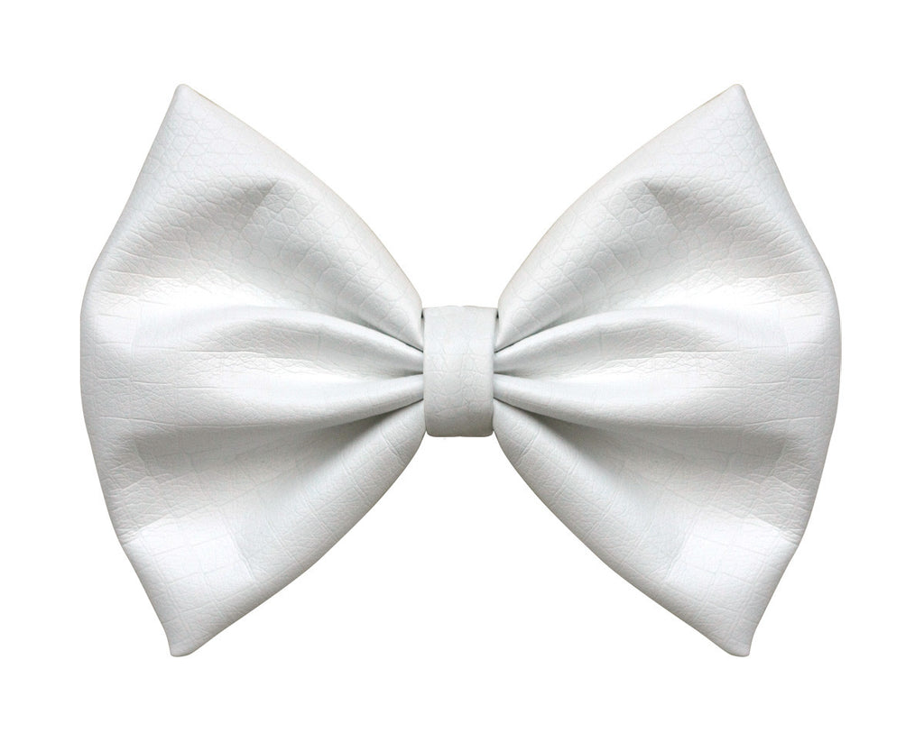 Светлый бантик. Bow White Dignity. Eva* White Bow. Hair Bow for women.