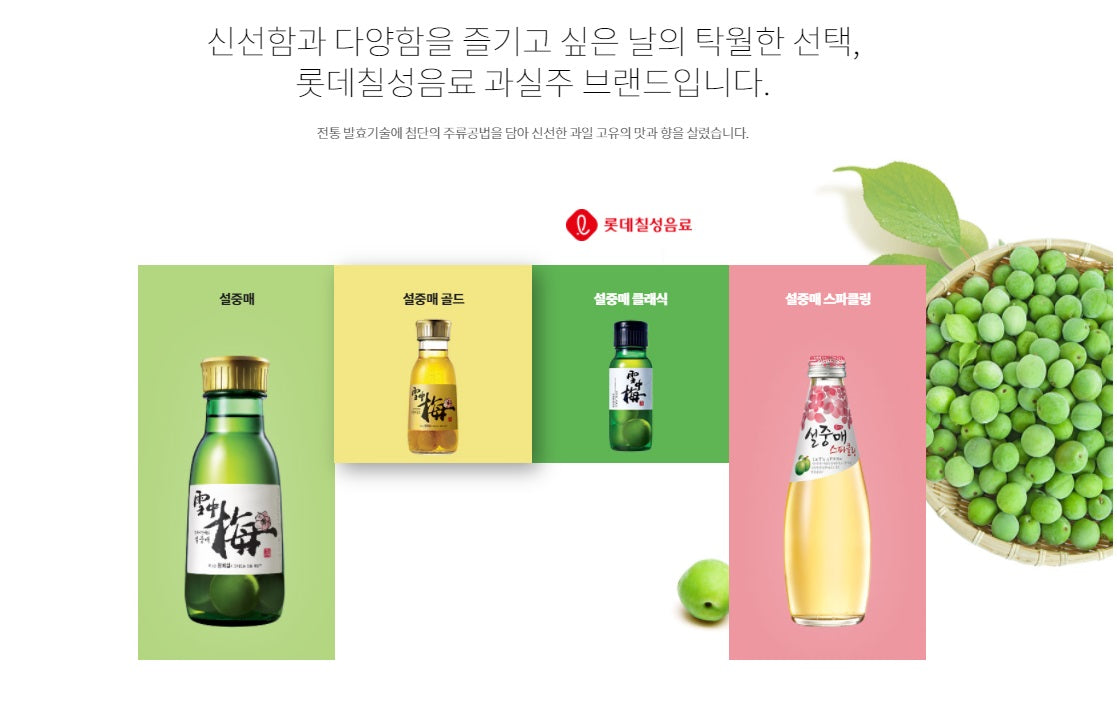Lotte Liquor Seoljungmae  LOTTE LIQUOR SEOLJUNGMAE14% 360ML