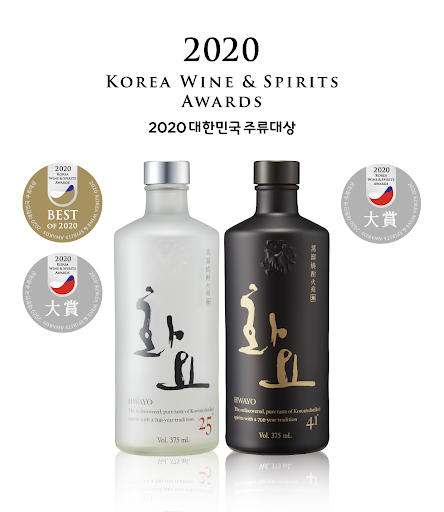 HWAYO PURE SOJU, ALCOOL DE RIZ 41% 500ML