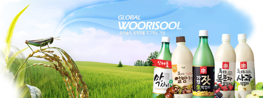 WOORISOOL VIN DE RIZ DE COREE DU SUD MAKGEOLLI CHATAIGNE BOUTEILLE 750ML 6%