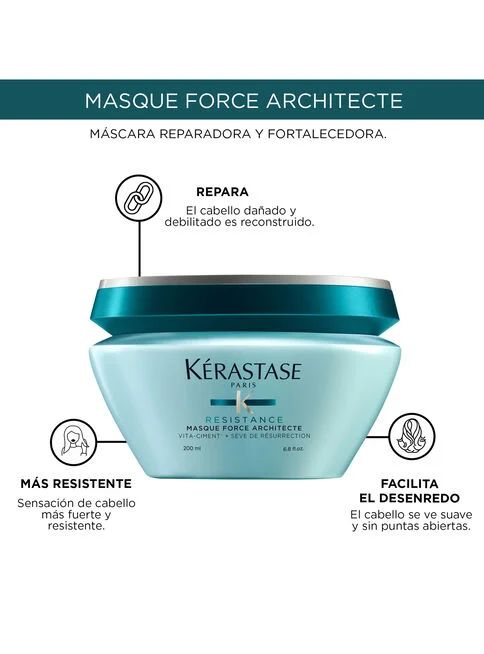Mascarilla REPARADORA para DAÑADO Resistance Force | Beauty Store
