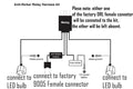 How to Install HB3 9005 LED DRL Anti-flickering Wiring Relay Harness