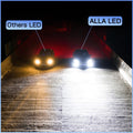 AG1 HIR2 9012 LED Headlights Bulbs 6500K Xenon White vs Halogen Headlamps