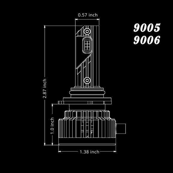 9005-hb3-canbus-led-headlights-bulbs-high-low-beam-White-Dimension