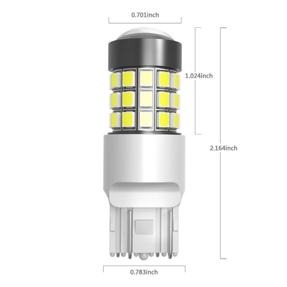 7440 7443 Strobe LED Reverse Lights Flashing Stop Bulbs Dimension