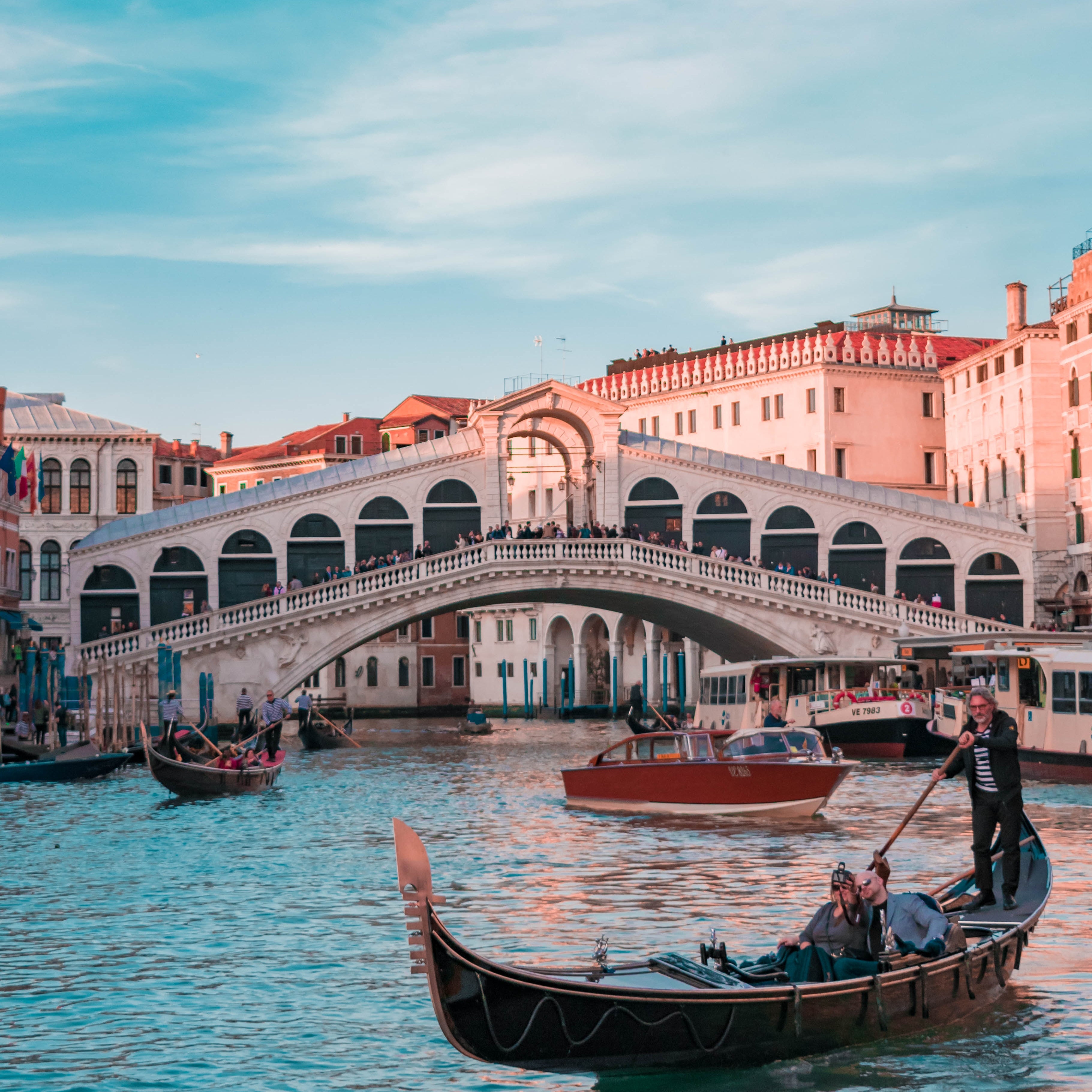 a gondola in Venice, in the Italian wine region of the Veneto, as featured in the SingleThread Wines wine blog on Italian Wines