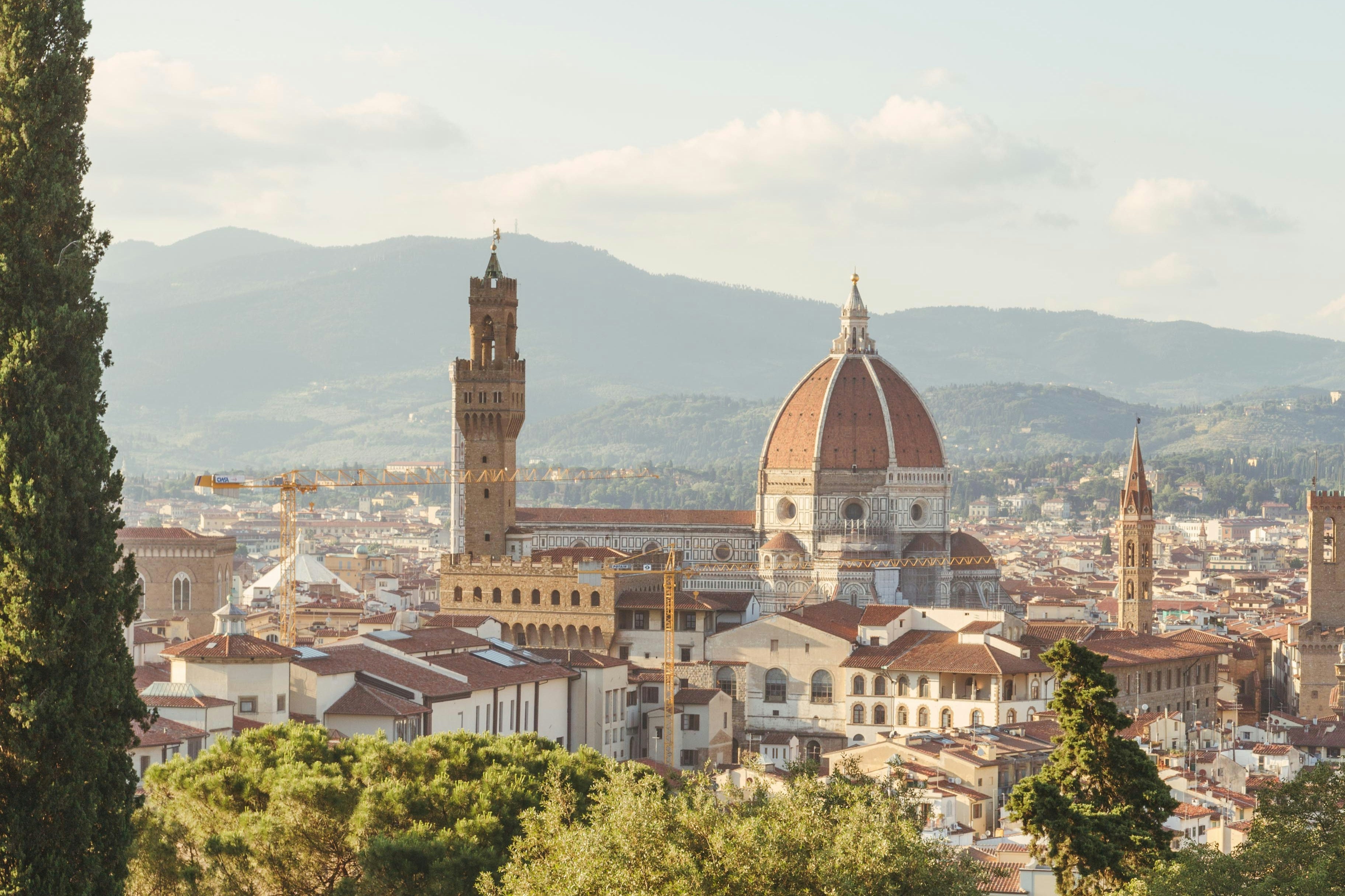 the Duomo in Florence, a city in the Tuscany wine region, as featured in the SingleThread Wines wine blog on Italian wines