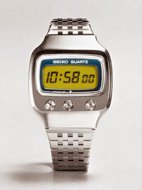 1973, launching of the world's first 6-digit LCD watch