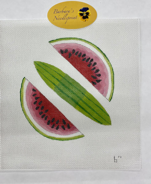 Gradient Watermelon Needlepoint Canvas - The Flying Needles