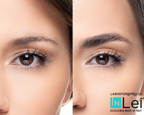 inlei canada brow lamination before and after procedure