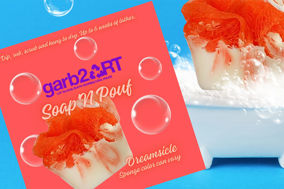 Dreamsicle Soap 'N Pouf
