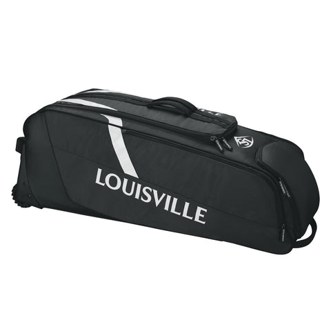 Louisville Slugger Omaha Rig Wheeled Bag, Black and Royal