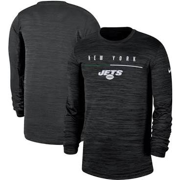 Nike New York Jets Black Sideline Crucial Catch Performance T-Shirt Size: Small