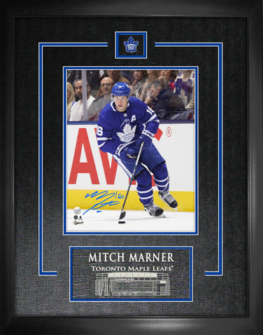 Toronto Maple Leafs Player Textured Puck with Replica Signature - M. Marner