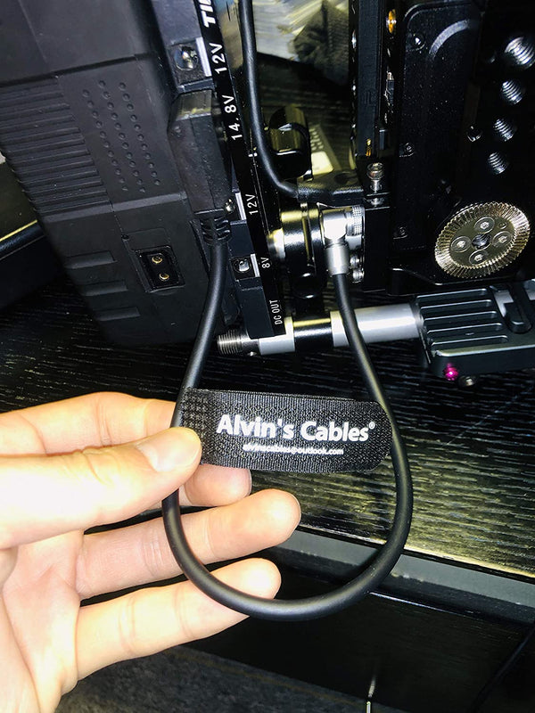 Alvin's Cables Rotatable Right Angle 2 pin to D tap Coiled Power Cable