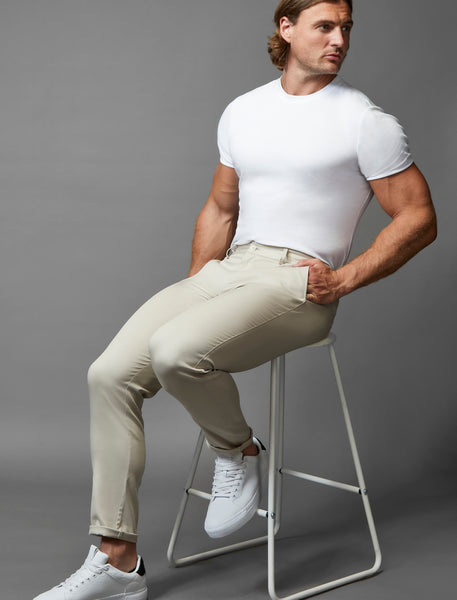 best white cotton t-shirts by Tapered Menswear