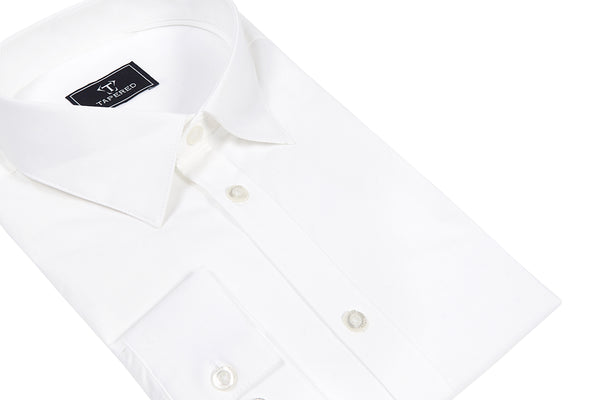 best fitted white cotton shirts by Tapered Menswear