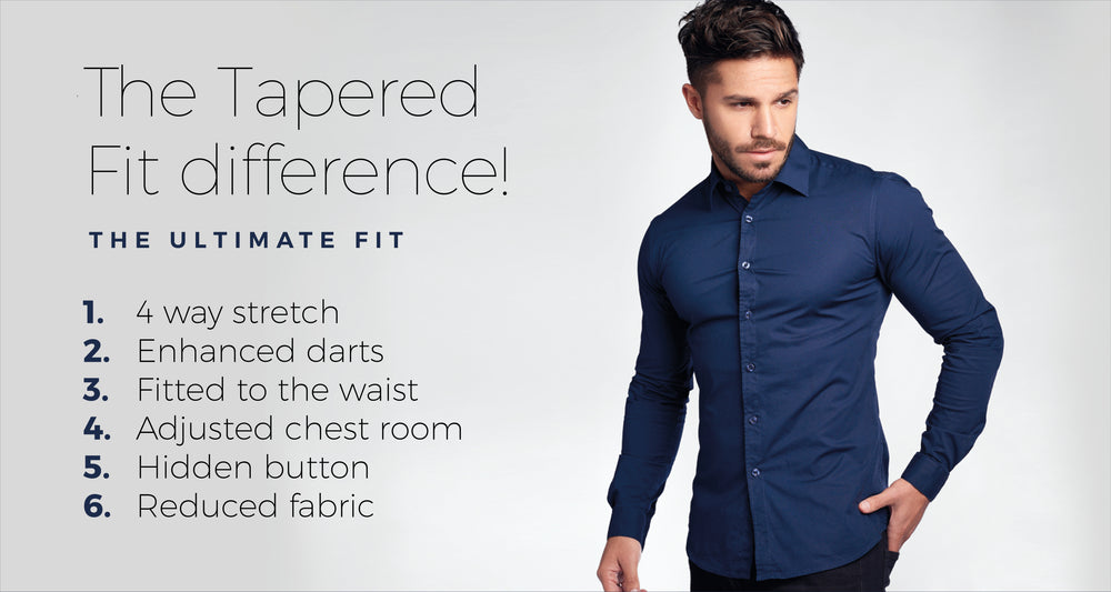Tapered Menswear - TAPERED™ Fit Shirts for Athletes and Bodybuilders