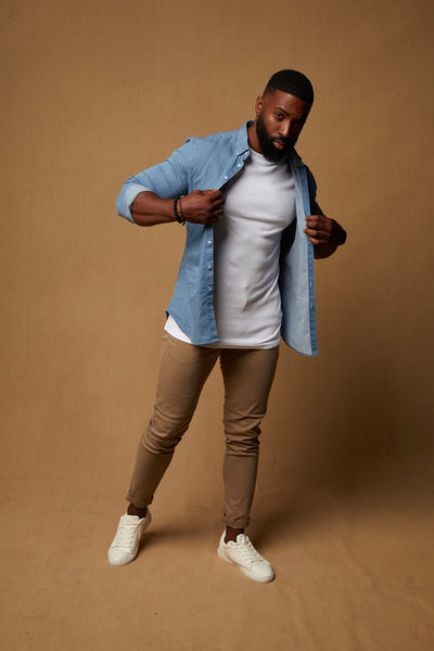 best fitted denim shirts by Tapered Menswear