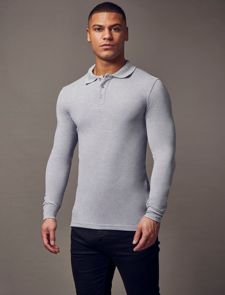 best fitted long sleeve polo t-shirt styles for men by tapered menswear