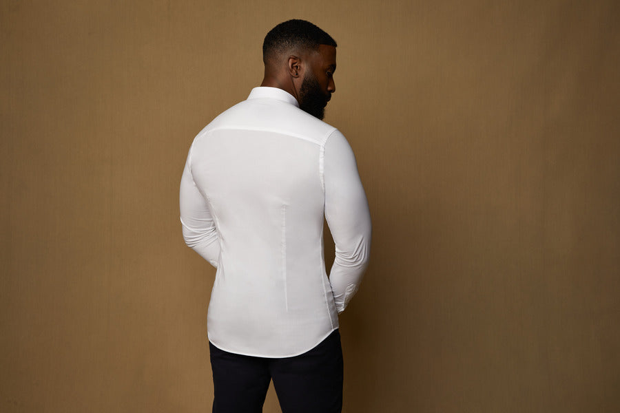 better fitting formal shirts where the shoulder seam fits perfectly by Tapered Menswear