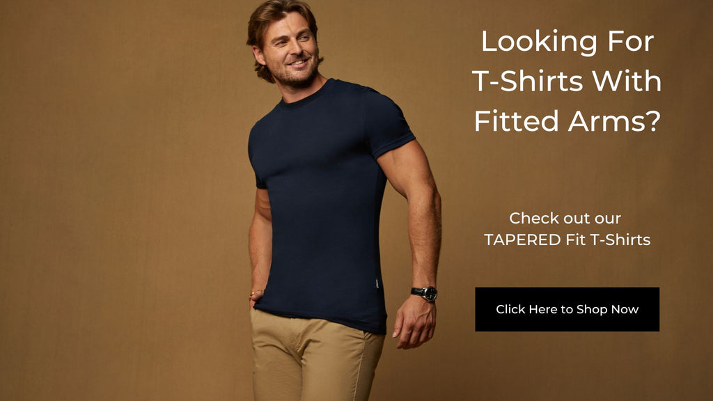 t-shirts with fitted sleeves by Tapered Menswear