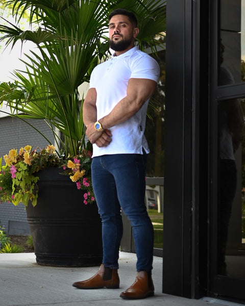 Best Jeans for Guys with Thighs & Calves – Tapered Menswear