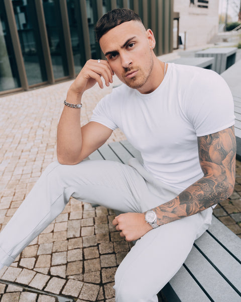 white t-shirt that doesnt show nipples through by Tapered Menswear