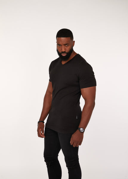 Black V-Neck T-Shirts for Men