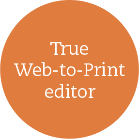 True Web-to-Print editor