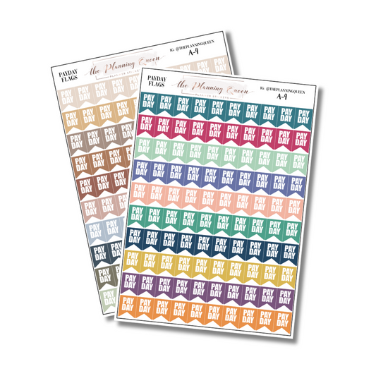 24-Piece Sticky Note Style Planner Stickers Set - Colorful and