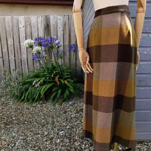 vintage wool blanket skirt – cercleboutique