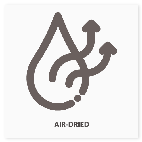 air dried