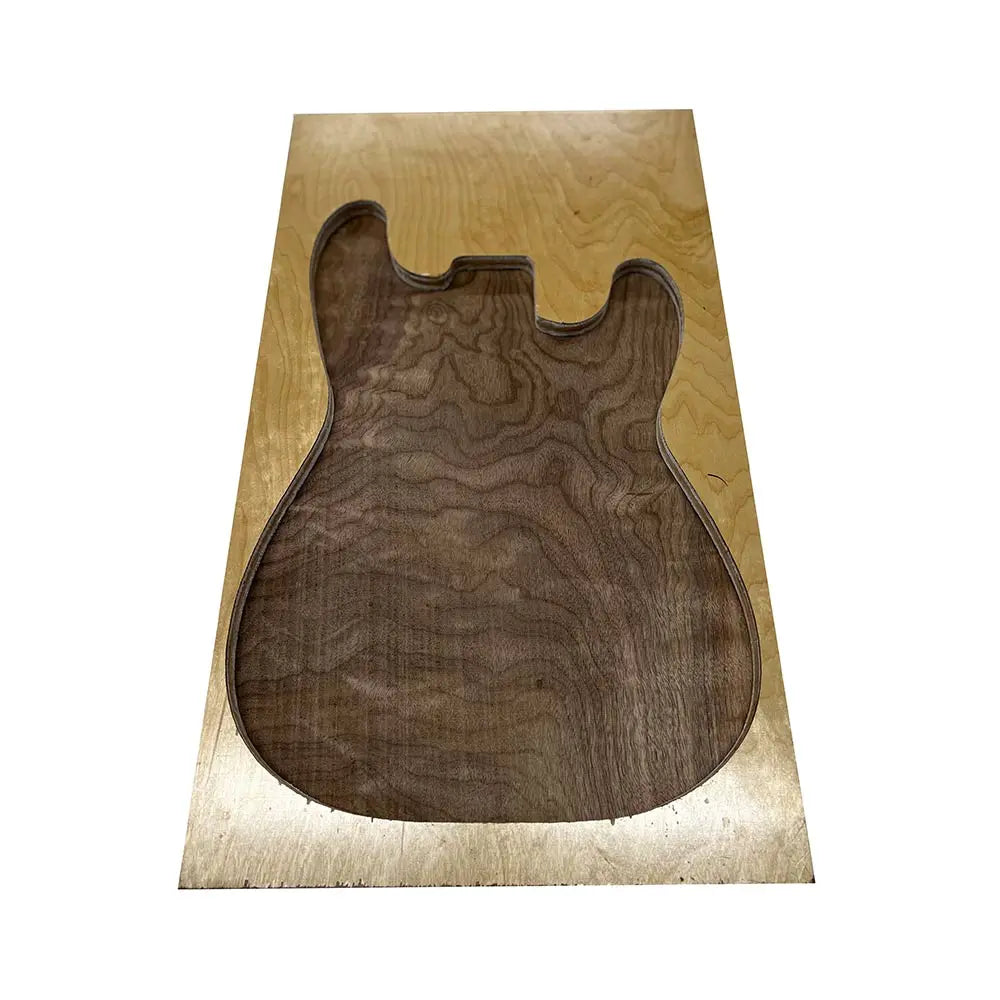 black walnut guitar body