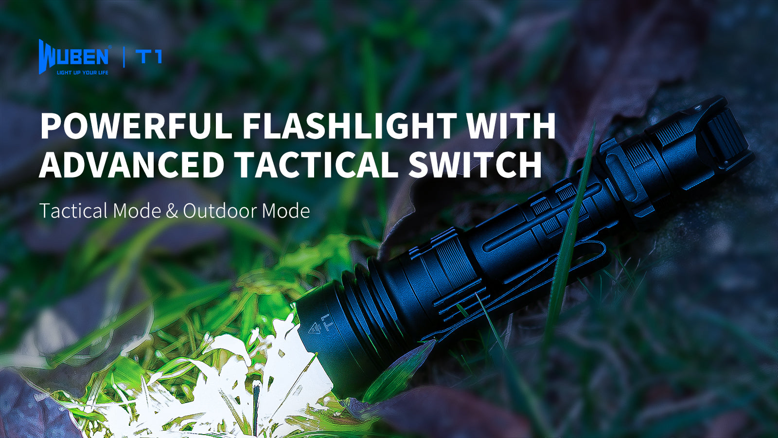 Let op Misverstand trog T1 Tactical Flashlight - 2000 Lumens