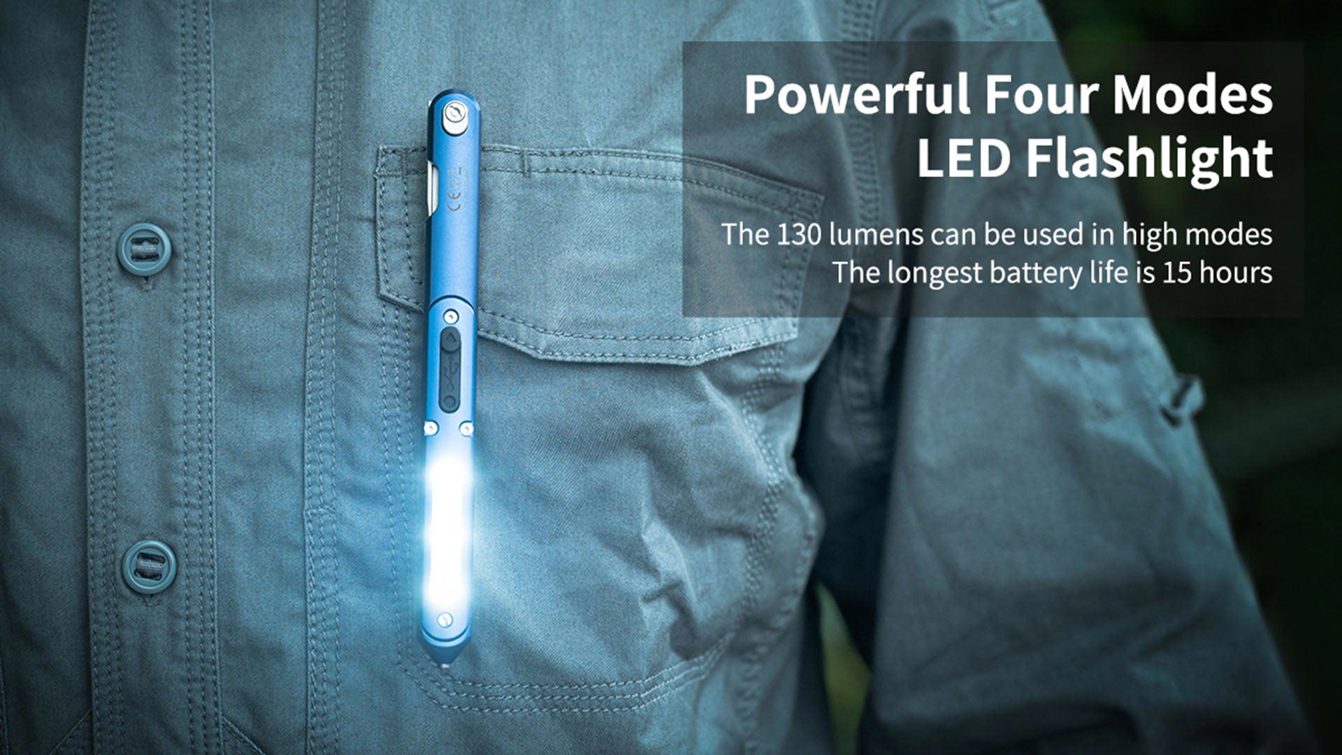 Powerful Four ModesLED Flashlight