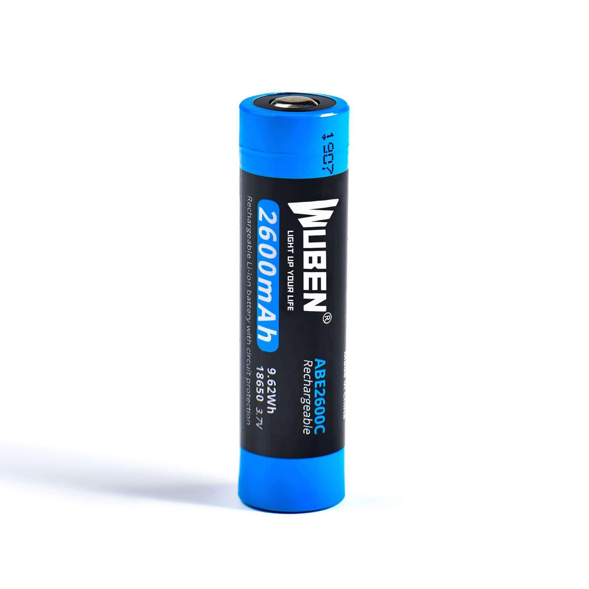 Wuben ABE3100C 18650 Battery for Flashlight - 3100mAh