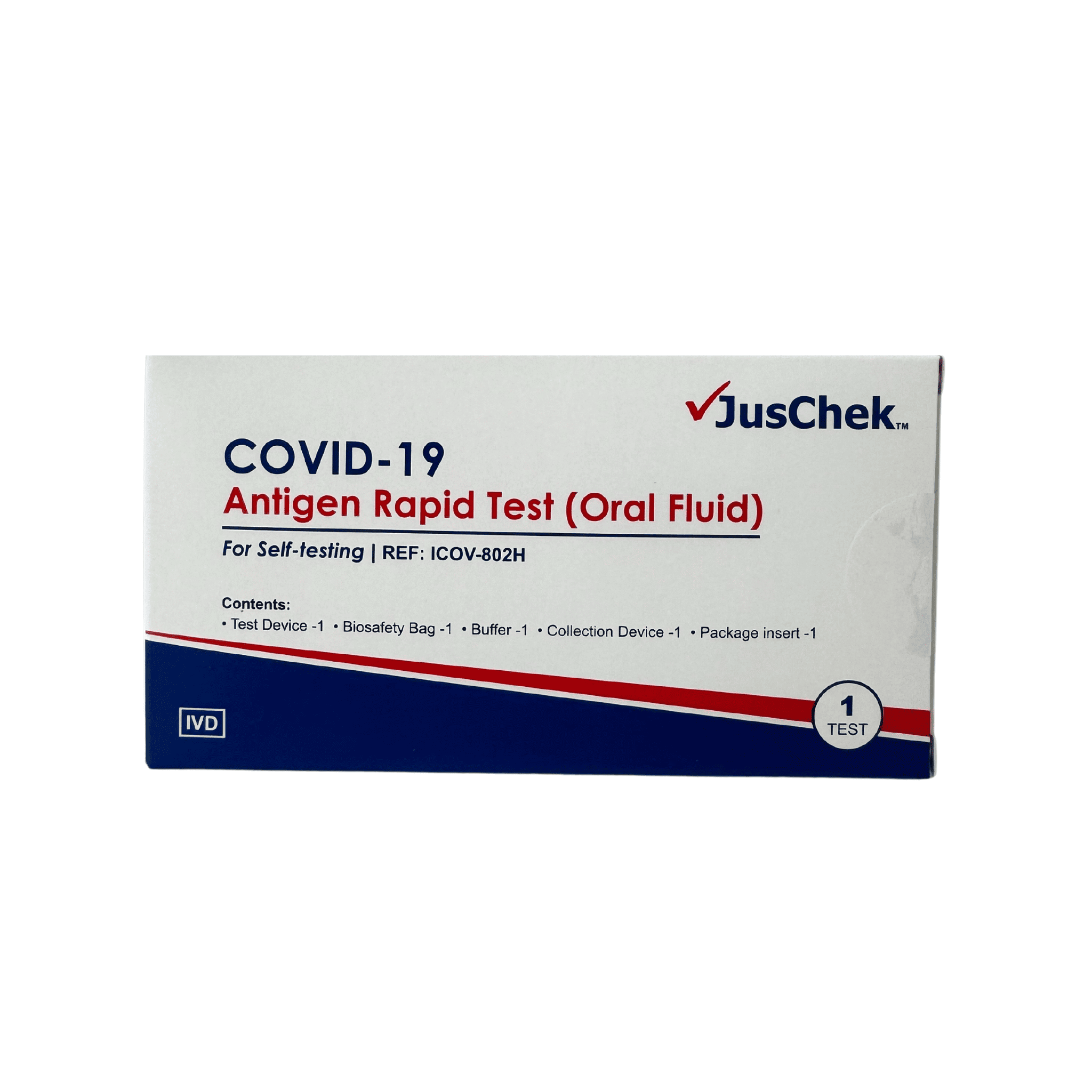 JusChek COVID-19 Antigen Rapid Saliva Test (Oral Fluid)