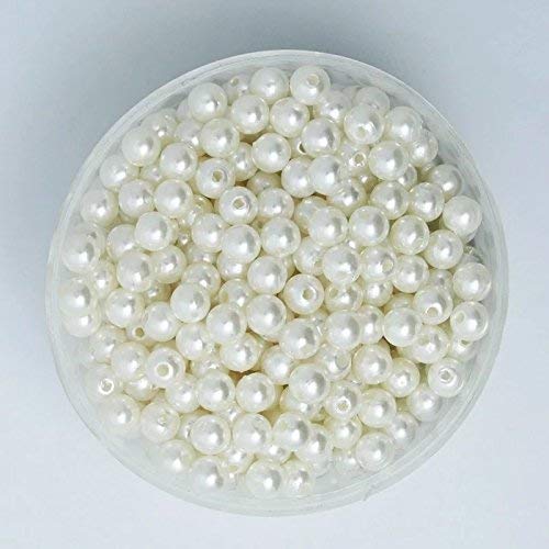 Moti (Off-White) (12 mm) 300 Pearl, Crafts Artificial Pearl Beads for —  satyamkraft