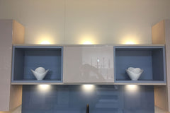 Kitchen Up Lighting using discs from Eden illumination