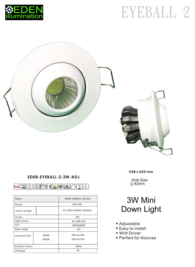 Mini Adjustable Down Light